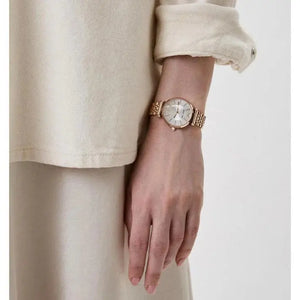 Emporio Armani AR11446 Gianni T-Bar Analog Silver Dial Women's Watch Emporio Armani