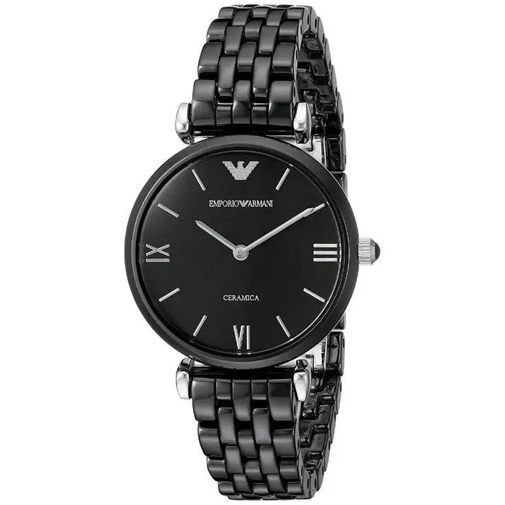 Emporio Armani AR1487 Black Ceramic Ladies Watch Emporio Armani