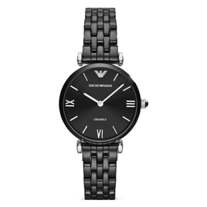Emporio Armani AR1487 Black Ceramic Ladies Watch Emporio Armani