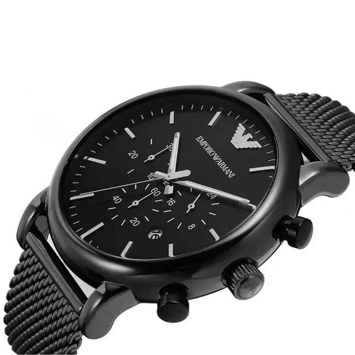 Emporio Armani AR1968 Black Dial Chronograph Men's Watch Emporio Armani