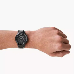 Emporio Armani AR2485 Men's Black Metal Watch Emporio Armani