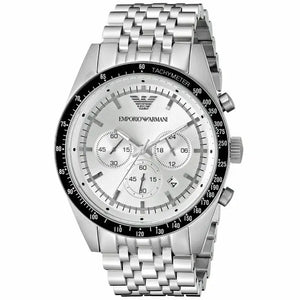 Emporio Armani AR6073 Sportivo Silver Chronograph Men's Watch Emporio Armani