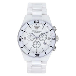 Emporio Armani Ceramica Chronograph Quartz Men's Watch AR1424 - Watch Enclave