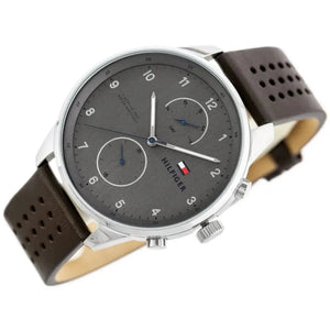 Tommy Hilfiger 1791579 Chase Quartz Brown Dial Brown Leather Strap Watch for Men Tommy Hilfiger