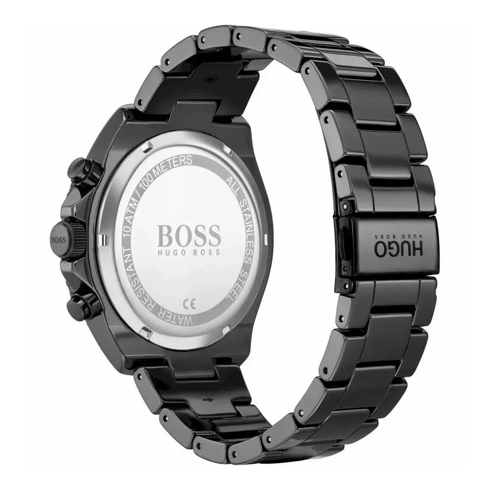 Hugo Boss 1513743 Ocean Edition Navy Blue Dial Black Steel Strap Watch for Men Hugo Boss