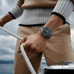 Hugo Boss 1513824 Globetrotter Black Dial Black Steel Strap Watch for Men Hugo Boss