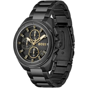 Hugo Boss 1513277 Driver Black Dial Black Steel Strap Watch for Men Hugo Boss