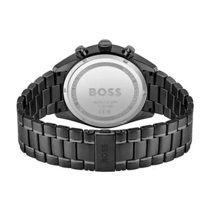 Hugo Boss 1513581 Talent Black Ceramic Dial Black Steel Strap Watch for Men Hugo Boss