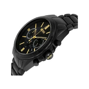 Hugo Boss 1513277 Driver Black Dial Black Steel Strap Watch for Men Hugo Boss