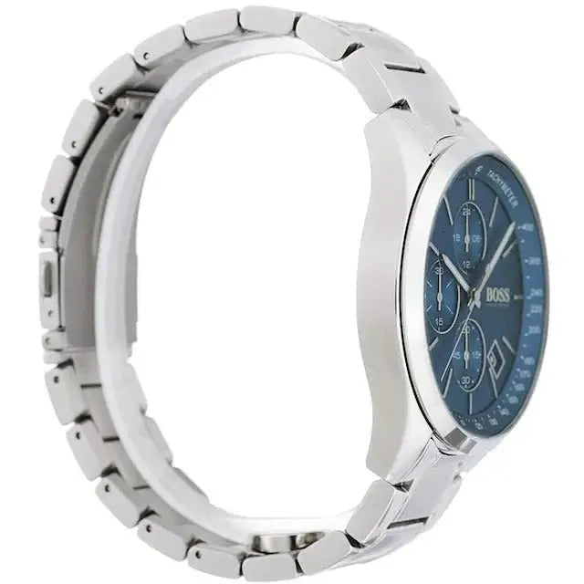 Hugo Boss 1513478 Grand Prix Blue Dial Silver Steel Strap Watch for Men Hugo Boss