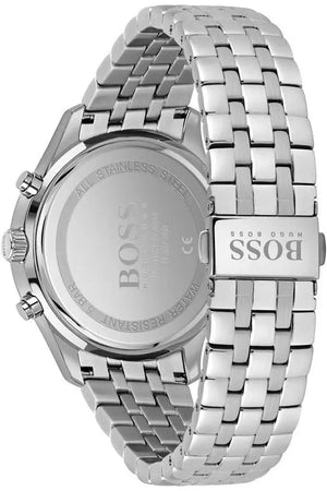 Hugo Boss 1513839 Associate Blue Dial Silver Steel Strap Watch for Men Hugo Boss