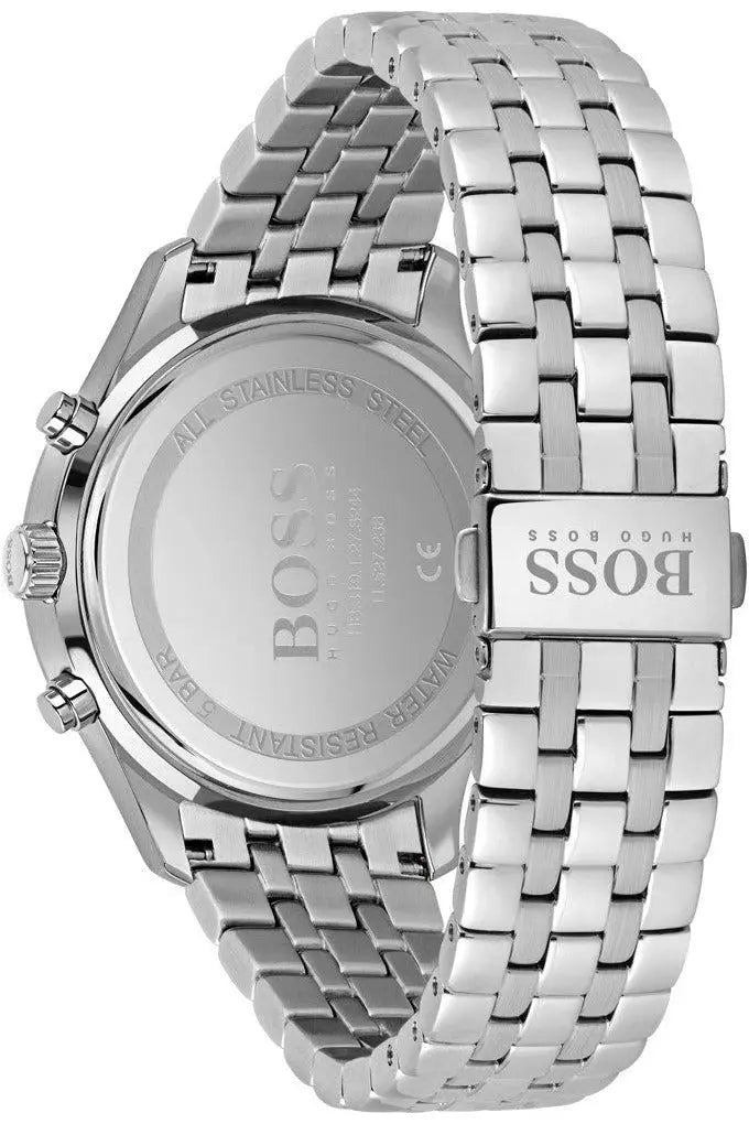 Hugo Boss 1513839 Associate Blue Dial Silver Steel Strap Watch for Men Hugo Boss