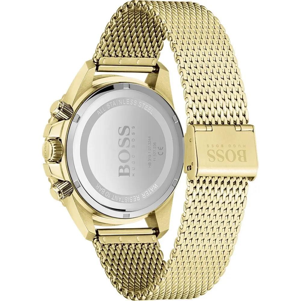 Hugo Boss 1513906 YELLOW GOLD MESH BAND AND BLACK DIAL ADMIRAL GOLD CASE Hugo Boss