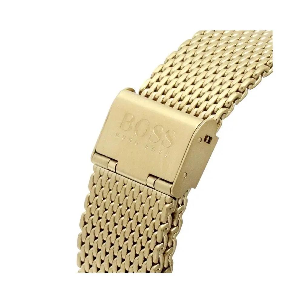 Hugo Boss 1513906 YELLOW GOLD MESH BAND AND BLACK DIAL ADMIRAL GOLD CASE Hugo Boss