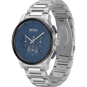 Hugo Boss 1513763 Peak Chronograph Blue Dial Silver Steel Strap Watch for Men Hugo Boss