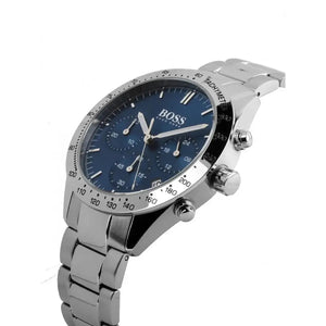 Hugo Boss 1513582 Talent Blue Dial Silver Steel Strap Watch for Men Hugo Boss