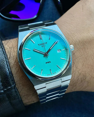 Tissot T137.410.11.091.01 PRX Quartz Light Green Dial Silver Steel Strap Watch for Men Tissot