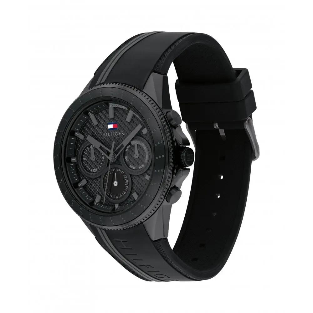 Tommy Hilfiger 1791861 Analogue Multifunction Quartz Watch for Men with White Silicone Bracelet Tommy Hilfiger