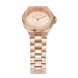Michael Kors MK7405 Lennox Quartz Rose Gold Dial Rose Gold Steel Strap Watch For Women Michael Kros