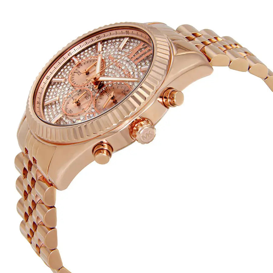 Michael Kors MK8580 Lexington Rose Gold Dial Rose Gold Stainless Steel Strap Watch for Men Michael Kros