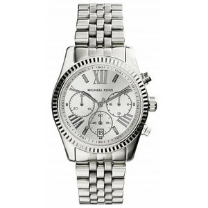 Michael Kors MK5555 Lexington Silver Dial Silver Steel Strap Watch for Women Michael Kros