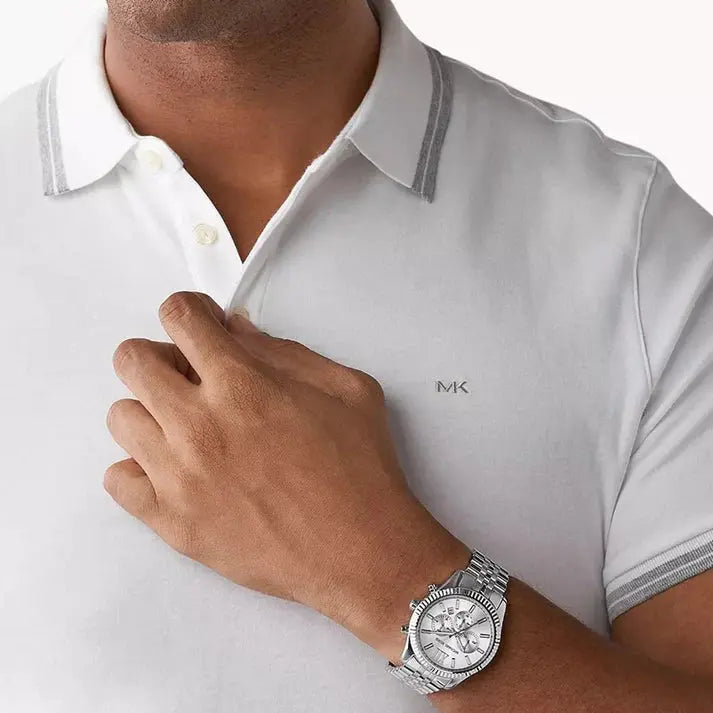Michael Kors MK8405 Lexington Silver Men's Watch Michael Kros