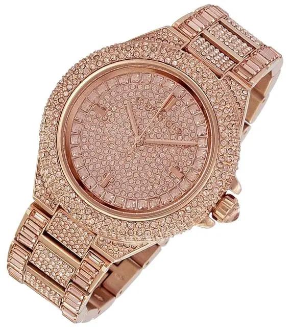 Michael Kors MK5862 Camille Crystal Rose Gold Dial Rose Gold Steel Strap Watch for Women Michael Kros
