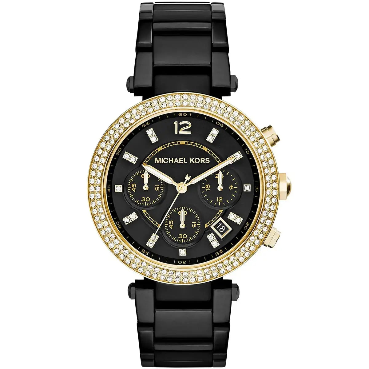 Shop the Michael Kors Parker MK6107 Women’s Chronograph Watch Michael Kros