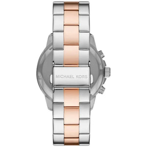 Michael Kors MK7201 Bryn Pavé White Dial Two Tone Steel Strap Watch For Women Michael Kros