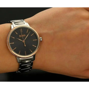 Hugo Boss 1502569 Signature Grey Dial Silver Steel Strap Watch for Women Hugo Boss