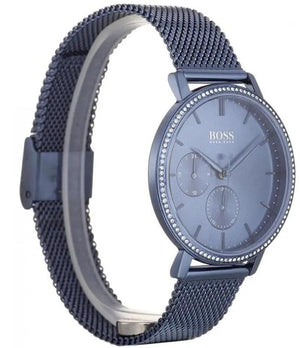 Hugo Boss 1502518 Infinity Blue Dial Blue Mesh Bracelet Watch for Women Hugo Boss