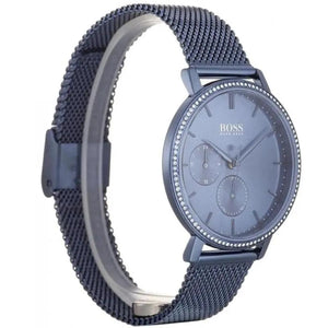 Hugo Boss 1502518 Infinity Blue Dial Blue Mesh Bracelet Watch for Women Hugo Boss