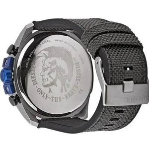 Diesel Mega DZ4500 Chief Chronograph Black Dial Black Nylon Strap Watch For Men Diesel