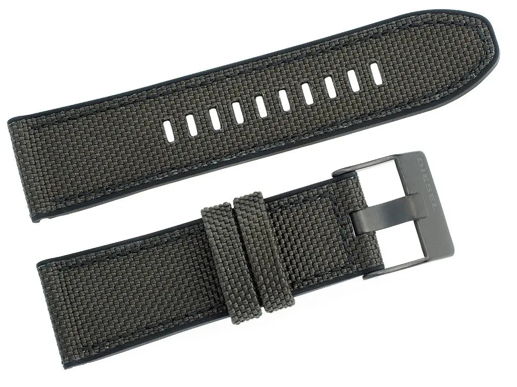 Diesel Mega DZ4500 Chief Chronograph Black Dial Black Nylon Strap Watch For Men Diesel