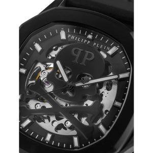Philipp Plein $keleton $pectre Crystal Black Dial Automatic Men's Watch PWRAA0923 - Watch Enclave