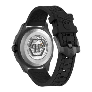 Philipp Plein $keleton $pectre Crystal Black Dial Automatic Men's Watch PWRAA0923 - Watch Enclave