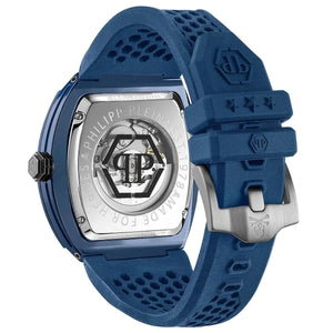 Philipp Plein The $keleton Ecoceramic Blue Dial Automatic Men's Watch PWVBA0323 - Watch Enclave