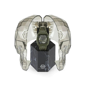 Philipp Plein The $keleton Ecoceramic Green Dial Automatic Men's Watch PWVBA0223 - Watch Enclave