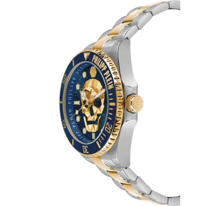 Philipp Plein The $kull Diver Blue Dial Men's Watch PWOAA0722 - Watch Enclave