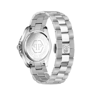 Philipp Plein The $kull Diver Silver Dial Men's Watch PWOAA0522 - Watch Enclave