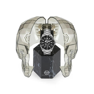 Philipp Plein The $kull Diver Silver Dial Men's Watch PWOAA0522 - Watch Enclave