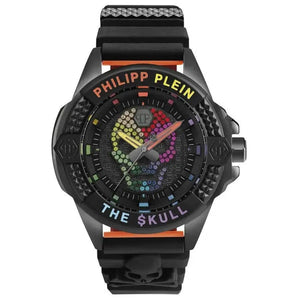 Philipp Plein The $kull Titan Rainbow Black Dial Crystal Men's Watch PWAAA1121 - Watch Enclave