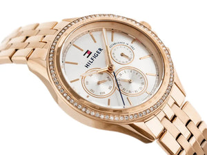 Tommy Hilfiger 1781978 Ari Diamonds Silver Dial Rose Gold Steel Strap Watch for Women Tommy Hilfiger