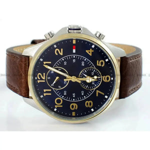Tommy Hilfiger 1791275 Dean Multifunctional Blue Dial Brown Leather Strap Watch for Men Tommy Hilfiger