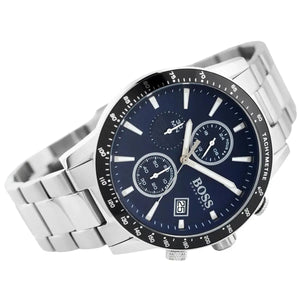 Hugo Boss 1513510 Rafale Quartz Blue Dial Silver Steel Strap Watch for Men Hugo Boss