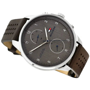 Tommy Hilfiger 1791579 Chase Quartz Brown Dial Brown Leather Strap Watch for Men Tommy Hilfiger
