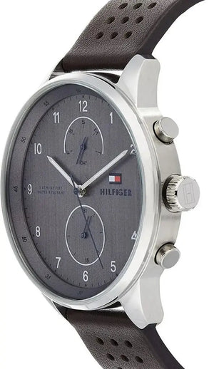 Tommy Hilfiger 1791579 Chase Quartz Brown Dial Brown Leather Strap Watch for Men Tommy Hilfiger