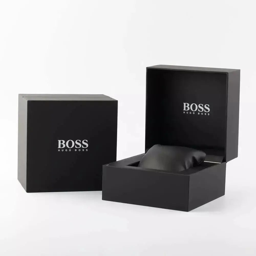 Hugo Boss 1513969 Chronograph Quartz Watch for Men with Black Silicone Bracelet Hugo Boss
