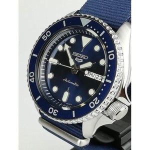 Seiko 5 Sports Blue Sunray Dial Automatic Men's Watch SRPD51K2 - Watch Enclave