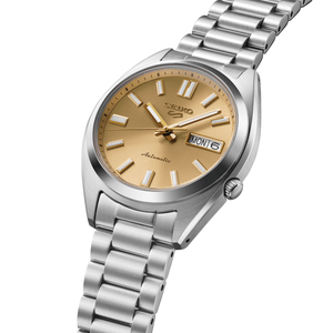Seiko 5 Sports SNXS Gold Dial Automatic Men's Watch SRPL59K1 - Watch Enclave